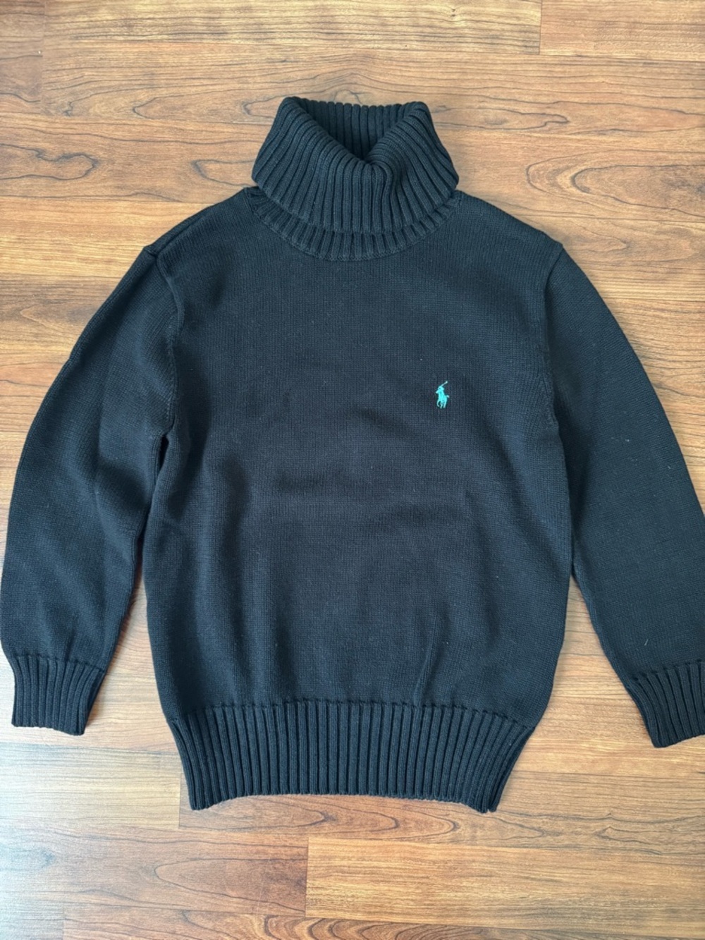 Ralph Lauren | Black Turtleneck Sweater with Signature Pony